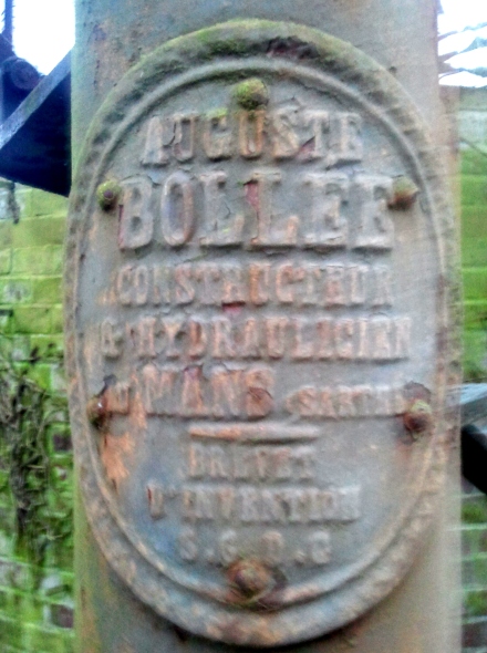 Plaque de l'olienne Bolle