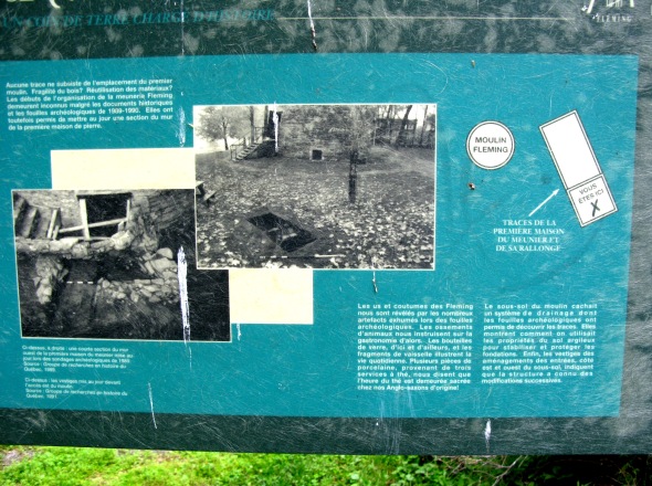 Panneau explicatif pr�s du Moulin Fleming - LaSalle - Montr�al
