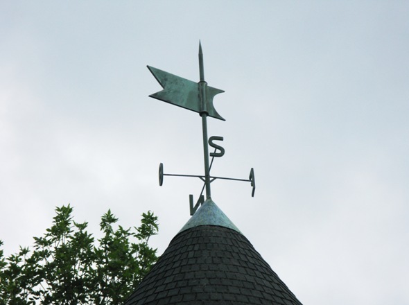 La girouette du moulin de Pointe Claire