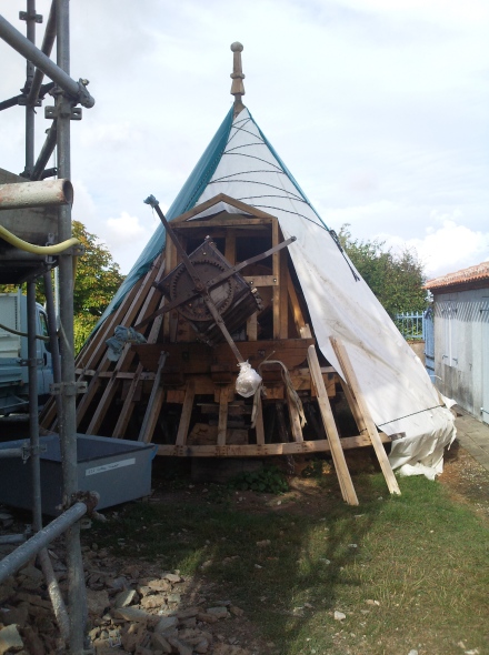 Charpente du toit et son mcanisme