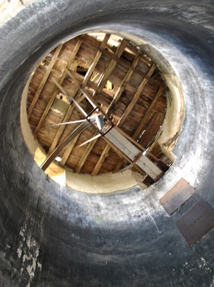 Charpente du toit du moulin des Moines - Bgrolles en Mauges