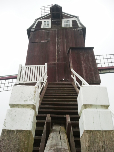 Escalier et queue du moulin de l'Ingratitude