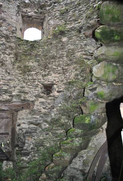 Intrieur de la tour du moulin de la Grippe  Challans