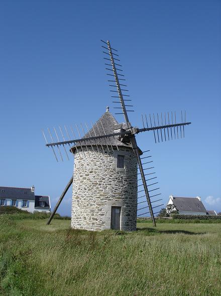Moulin de Trouguer - Cleden Cap Sizun - Pointe du Van, de face