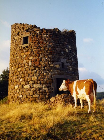 La tour du moulin avant sa restauration