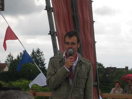 Erwin Schriever, le concepteur du moulin et prsident de l'association