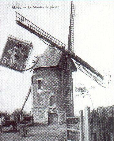 Moulin avec ses ailes flamandes