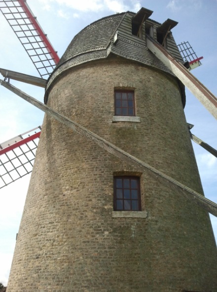 Moulin du pont de Guemps vu de derrire