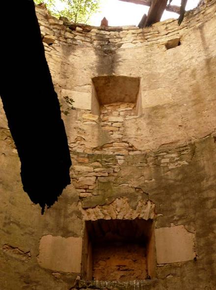 Moulin de Lantan - l'intérieur de la tour