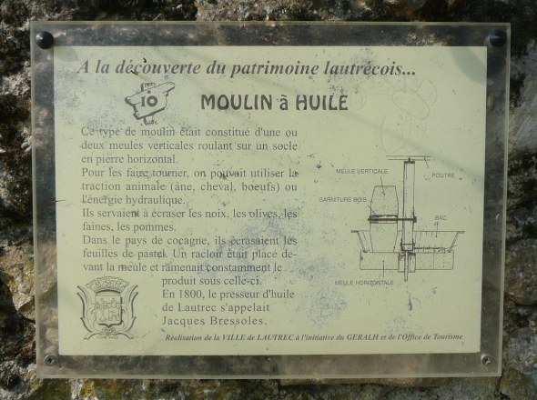 Panneau  l'entre du moulin