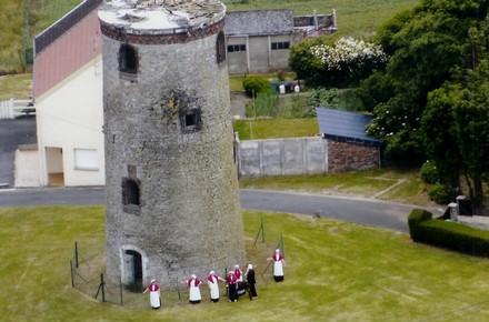 Moulin de la Parapette un jour de fte