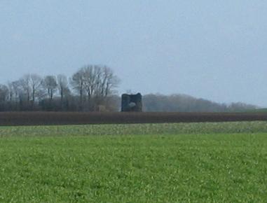 Moulin en ruine de Montpothier, face ouest