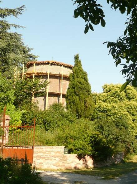 La tour du moulin avant les travaux de restauration