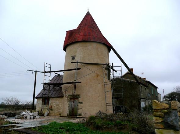 Moulin Galerne, toujours en restauration