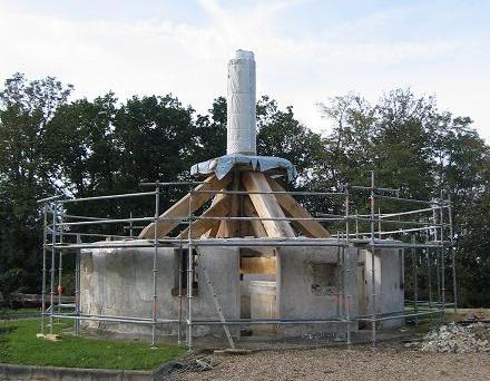 L'heure du remontage est arrive ! Retour du pied du moulin.