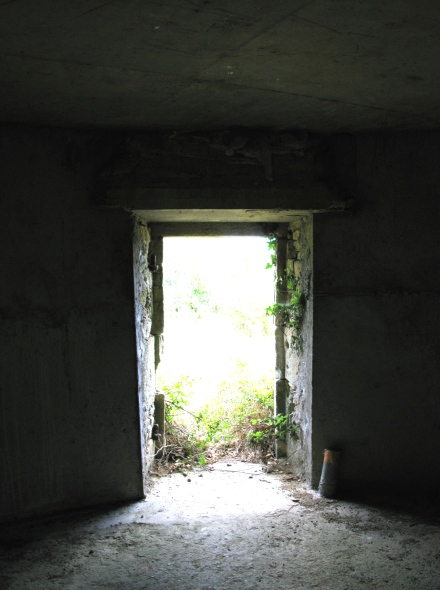 Porte d'entre du 2e moulin avec les fourreaux prpars