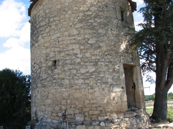 Face visible du moulin