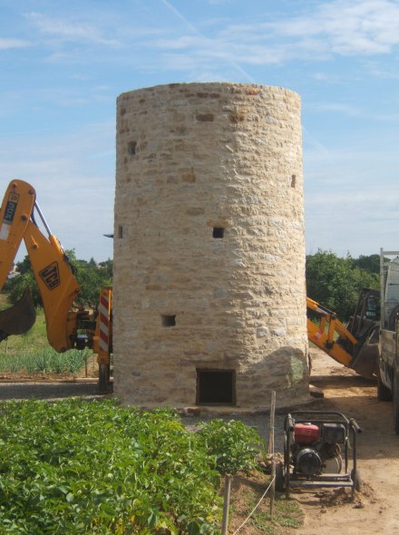 Le Moulin des hautes Mers en cours de restauration