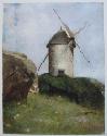 Reproduction du tableau de Redon Odilon "Moulin en Bretagne"