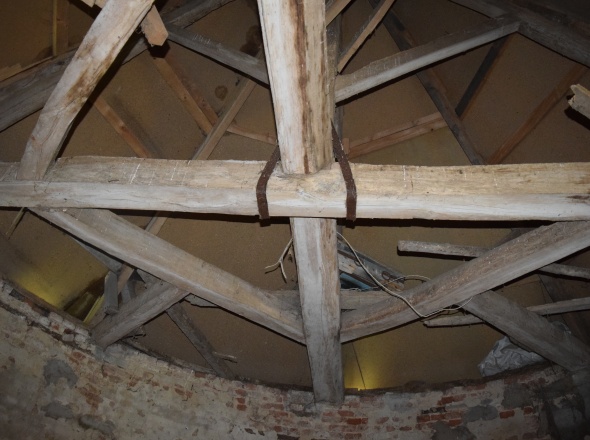 Charpente de l'Ancien moulin de Houllefort