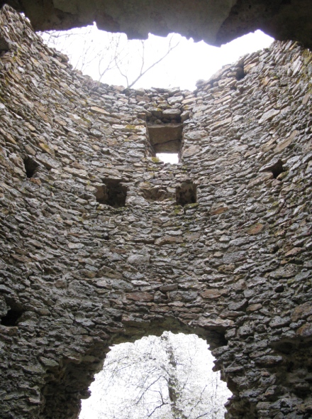 Intrieur de la tour du moulin