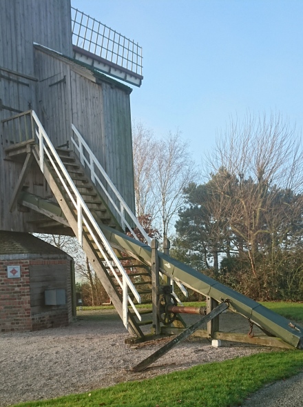 L'escalier du Drievenmeulen en dcembre 2016