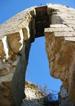 fente de la tour, plancher haut